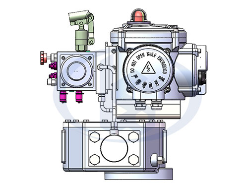 撥叉式電液執(zhí)行器結(jié)構圖示