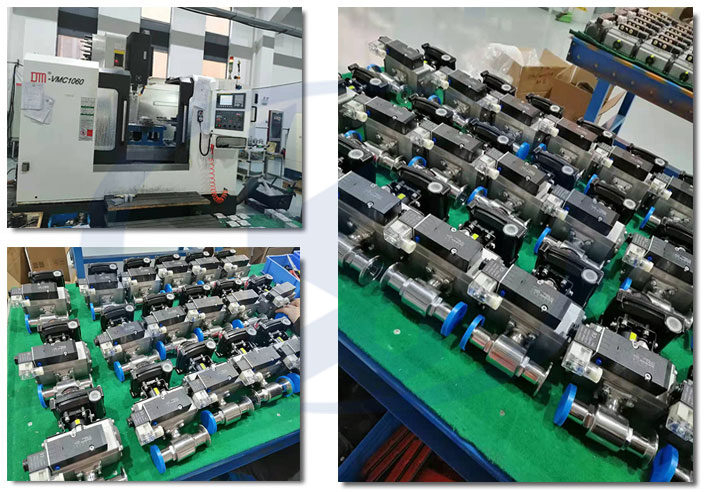 氣動衛(wèi)生級球閥車間一角