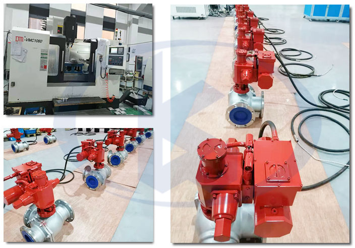 深海電液執(zhí)行器車間一角