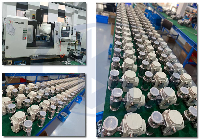 電動衛(wèi)生級球閥車間一角