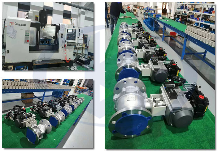 氣動高壓球閥車間一角