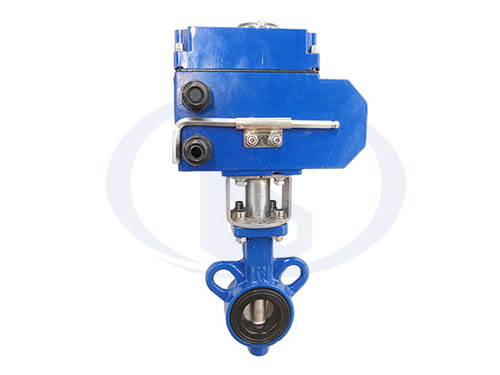 小口徑電動對夾蝶閥