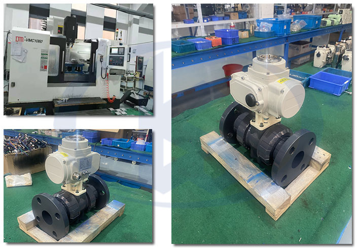 電動(dòng)PP球閥車間一角