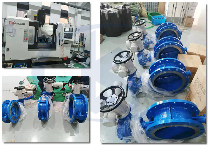 電動(dòng)雙偏心蝶閥車(chē)間一角