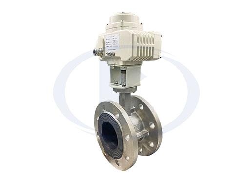 不銹鋼電動法蘭蝶閥